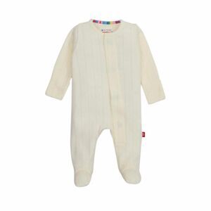 Magnetic Me Love Lines Pointelle Magnetic Organic Cotton Footie